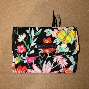 Vera Bradley Black Floral Wallet